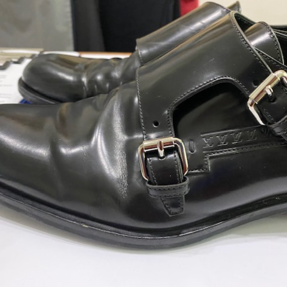 Louis Vuitton Men's double monk strap loafers - Picture 12 of 13